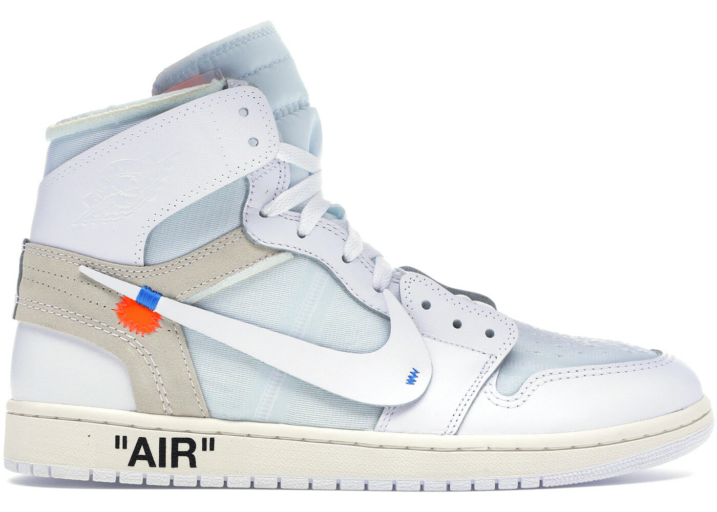 

Кроссовки Jordan 1 Retro High Off-White, Белый