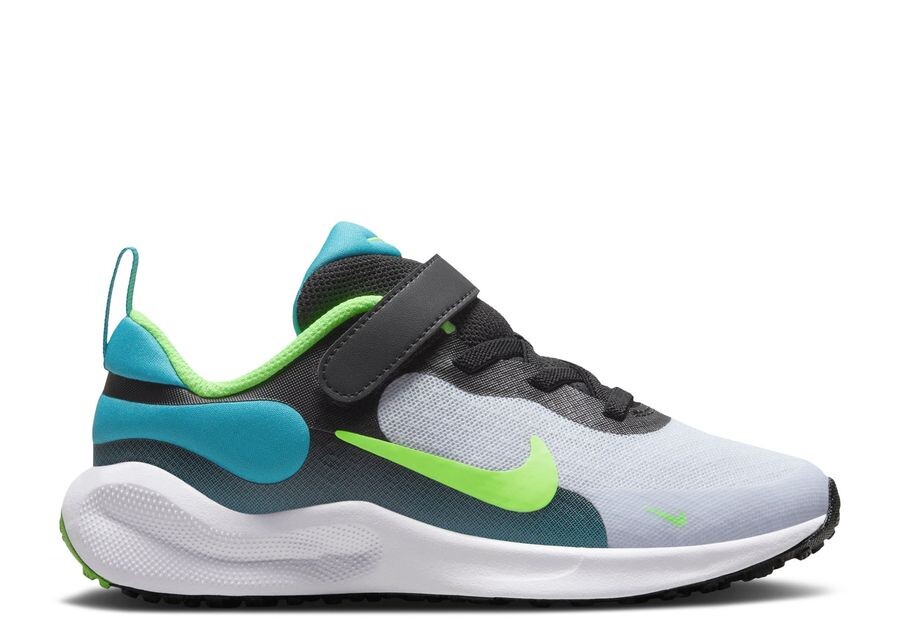 

Кроссовки Nike Revolution 7 Ps 'Football Grey Green Strike', черный