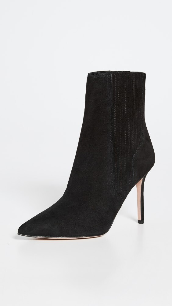 

Ботинки Veronica Beard Lisa Stiletto-Heel Booties, черный