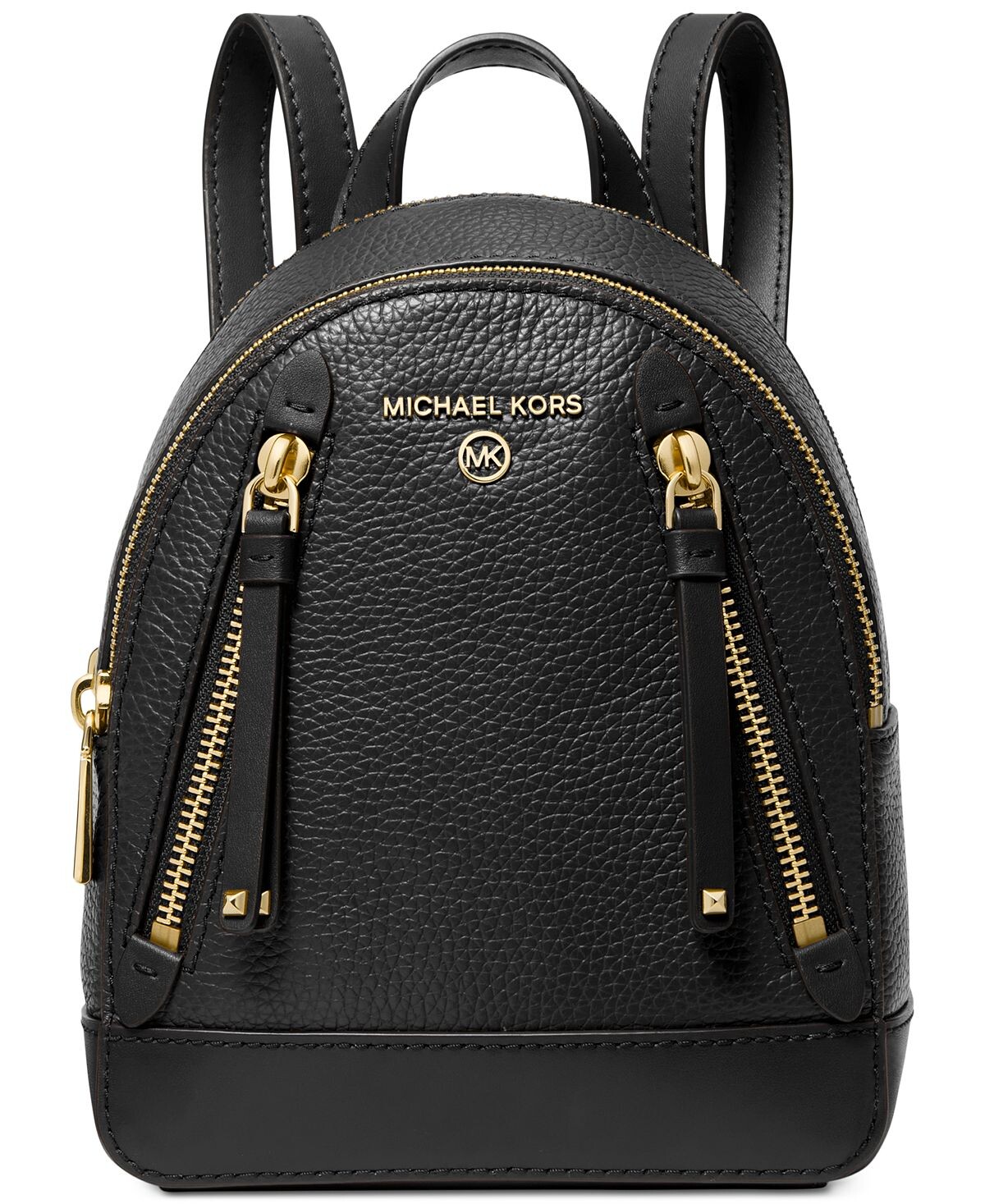 

Мини-кожаный трансформируемый рюкзак Brooklyn Messenger Michael Kors, черный