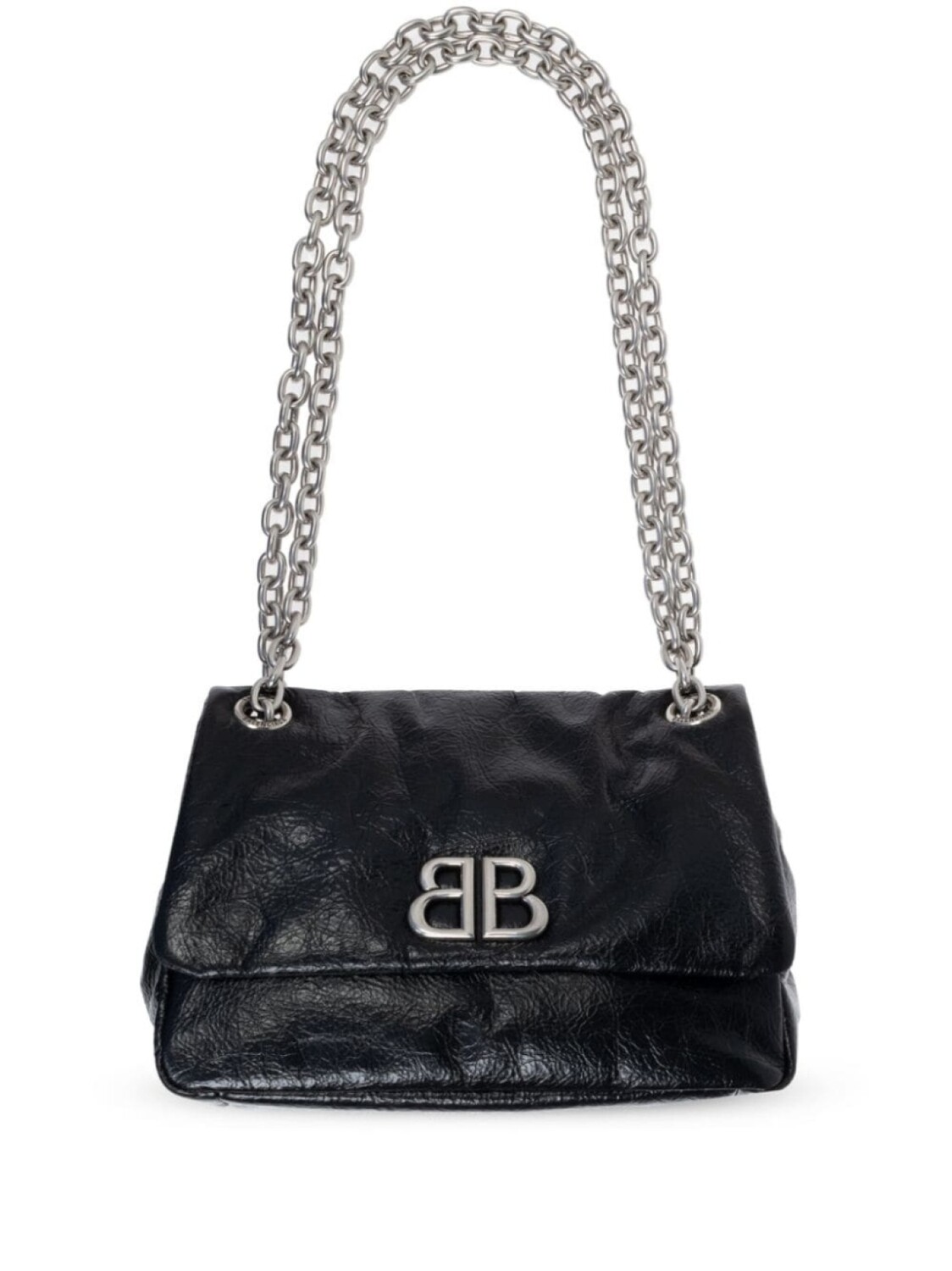 

Balenciaga мини-сумка Monaco из кожи с аппликацией-логотипом, черный