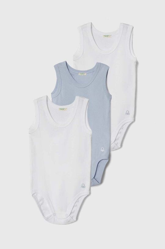 

United Colors of Benetton Комплект из 3 хлопковых боди для малышей, синий