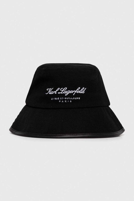 

Хлопковая шапка Karl Lagerfeld, черный