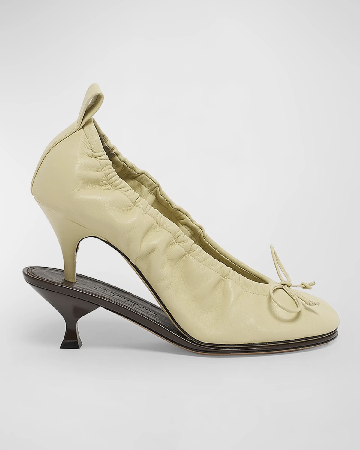 

Туфли Les Doubles Jacquemus, цвет Pale Yellowdark Brown