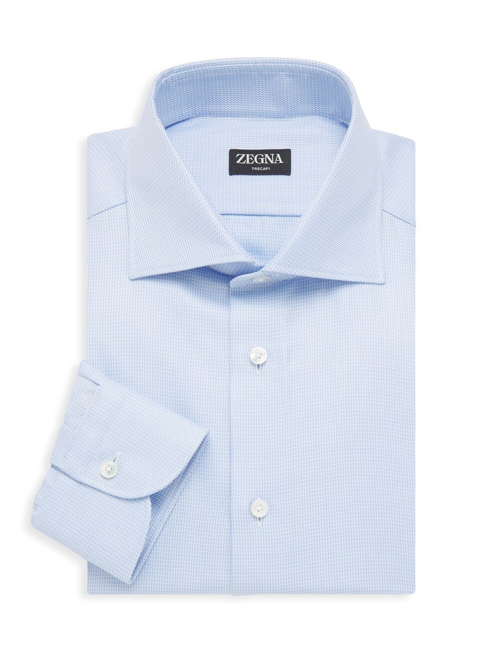 

Хлопковая рубашка Trecapi с длинными рукавами ZEGNA, зеленый