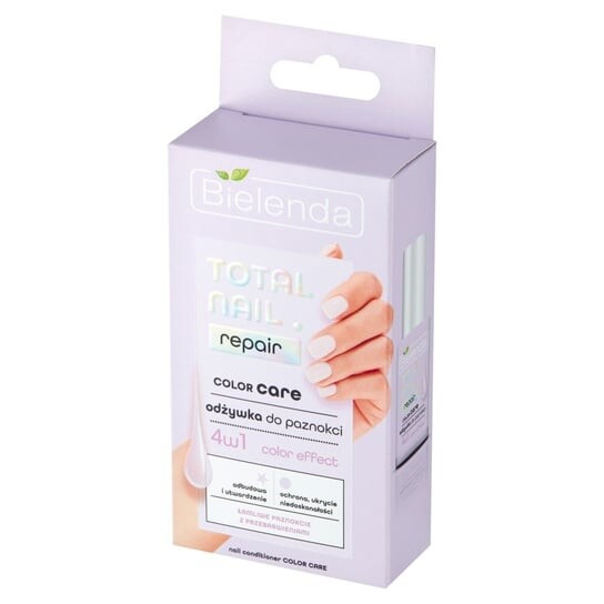

Кондиционер для ногтей Color Care 4в1 10мл Bielenda, Total Nail Repair