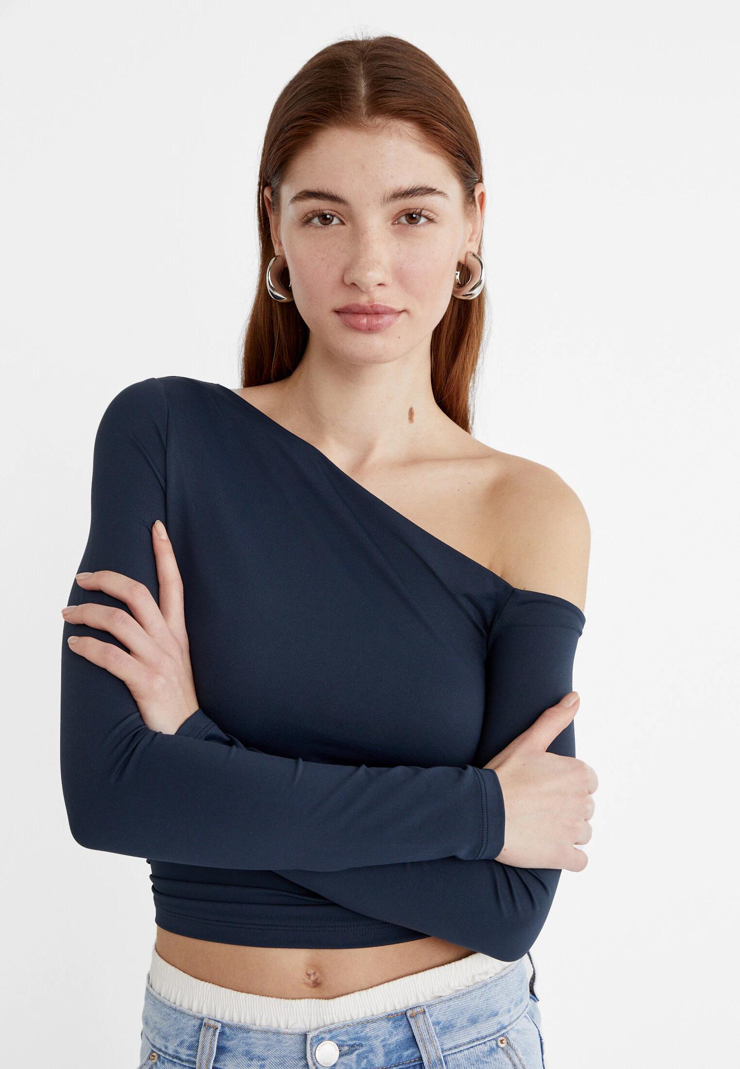 

Полиамидная футболка Stradivarius, бирюзовый