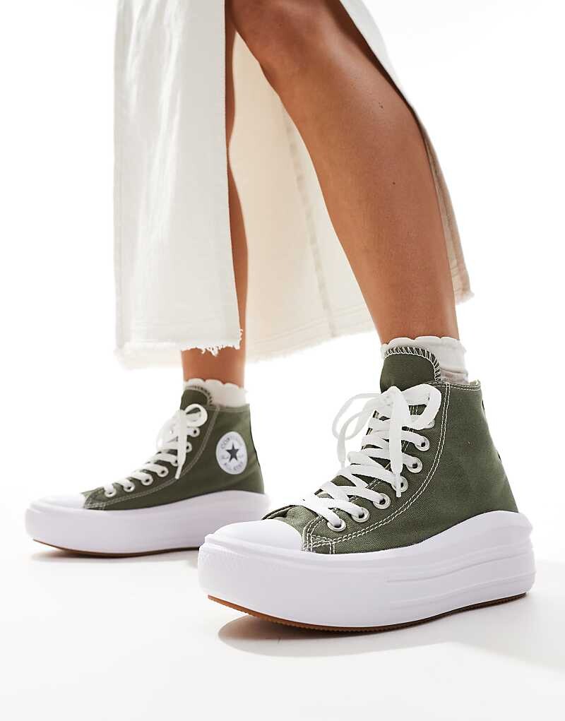 

Кроссовки Converse – Chuck Taylor All Star Move Hi – цвета хаки