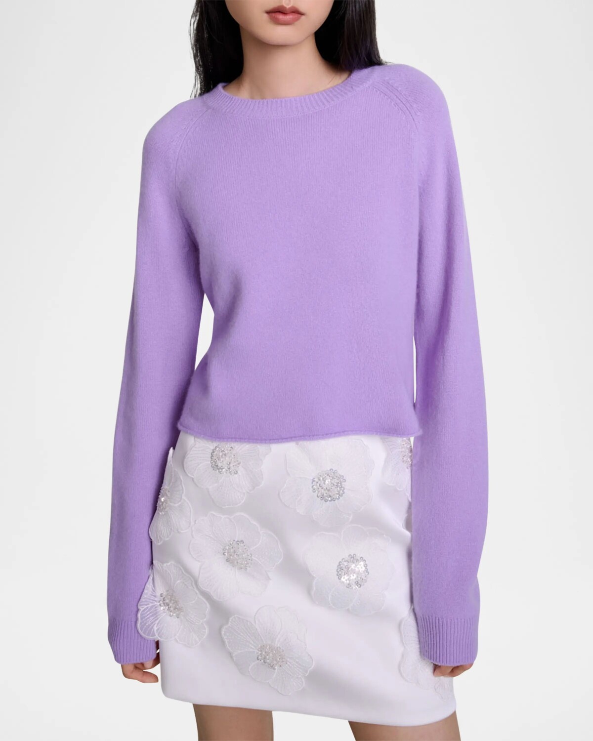 

Свитер мягкой вязки Marion Maje, цвет Parma Violet