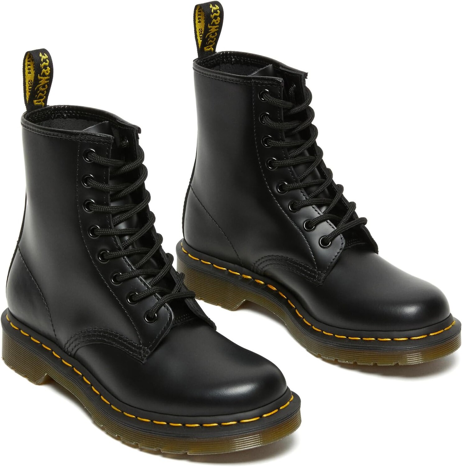 

Ботинки на шнуровке 1460 Women's Smooth Leather Lace Up Boots Dr. Martens, цвет Black Smooth
