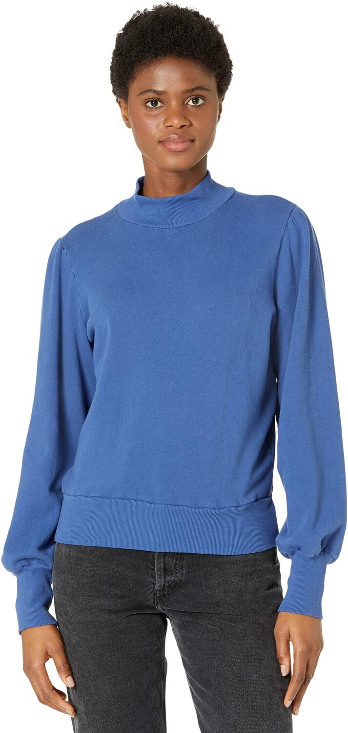 

Толстовка Michael Stars Cozy Terry Paisley Puff Long Sleeve Mock Neck Sweatshirt, цвет Mozaic