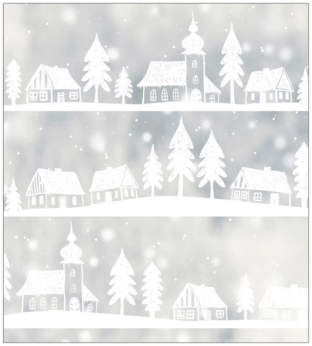 

Оконная пленка MySpotti "Look Winter Village white", полупрозрачная, гладкая, статически клейкая, 90 x 100 см, статически клейкая 100х90 см, белый