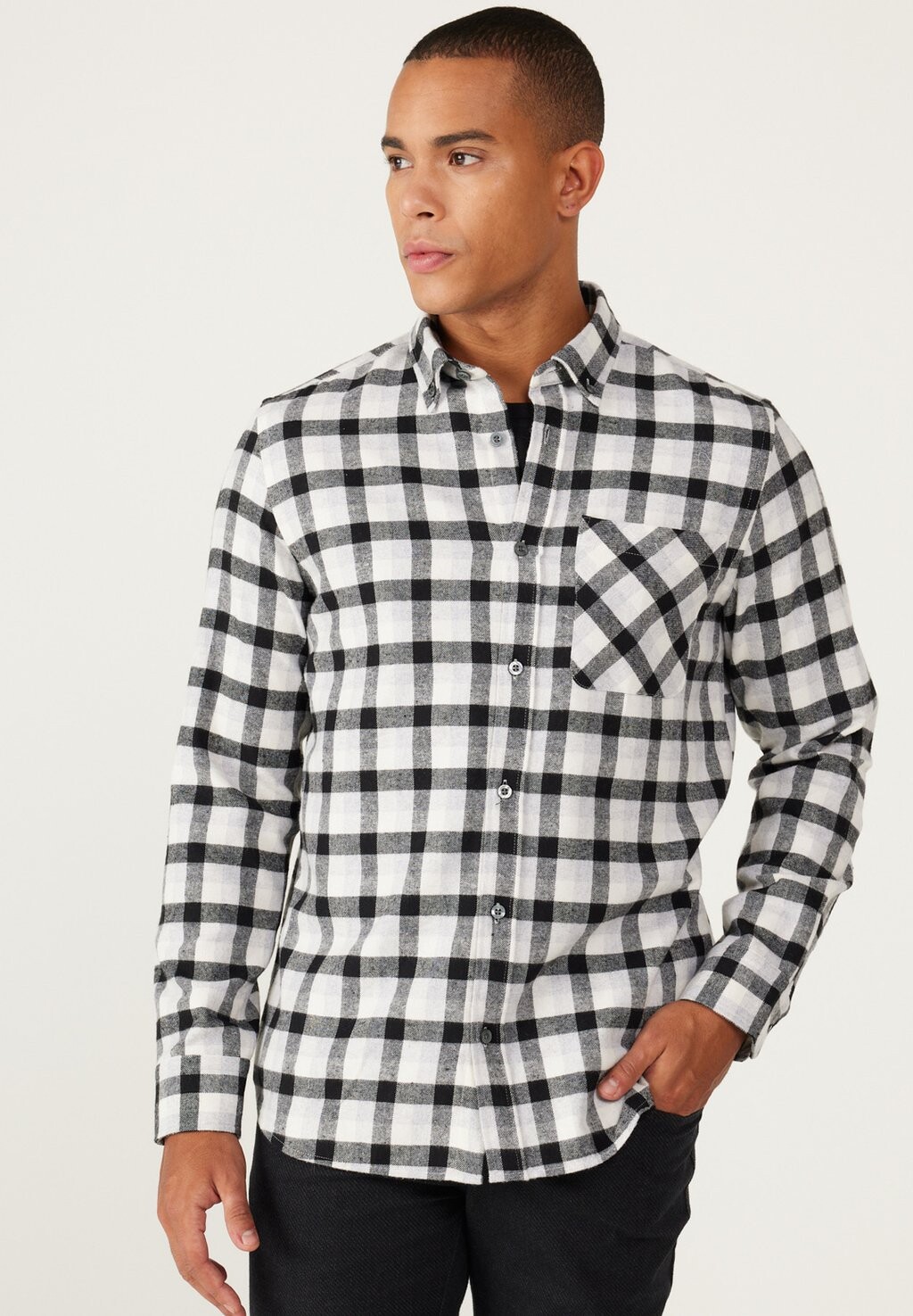 

Рубашка AC&CO / ALTINYILDIZ CLASSICS, цвет black grey
