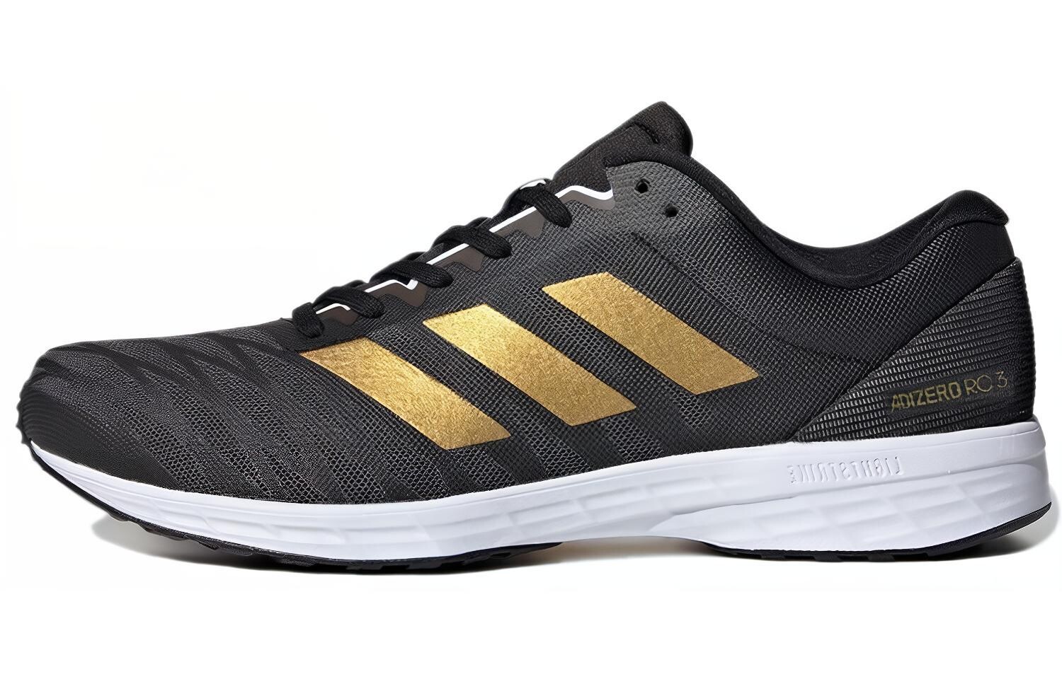 

Кроссовки Adizero RC 3 мужские с низким верхом, черные/золотые Adidas