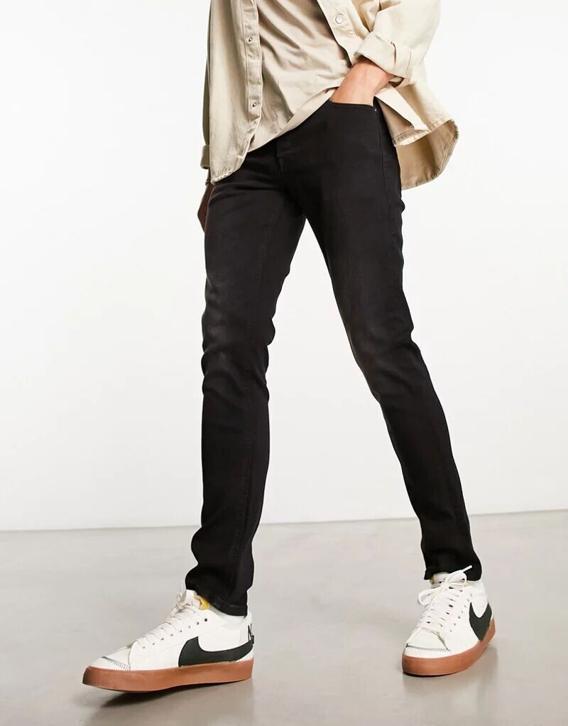

Черные джинсы узкого кроя Jack & Jones