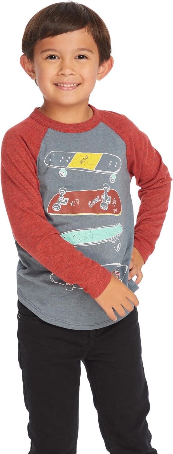 

Футболка Chaser Skater Life Raglan Tee, цвет Storm