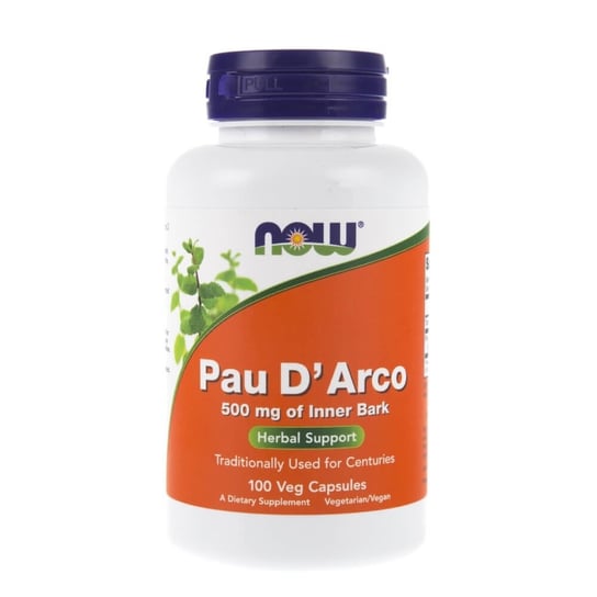 Now Foods, Биологически активная добавка Pau D'arco 500 мг, 100 капсул биологически активная добавка мака 500 мг now foods 250 капсул