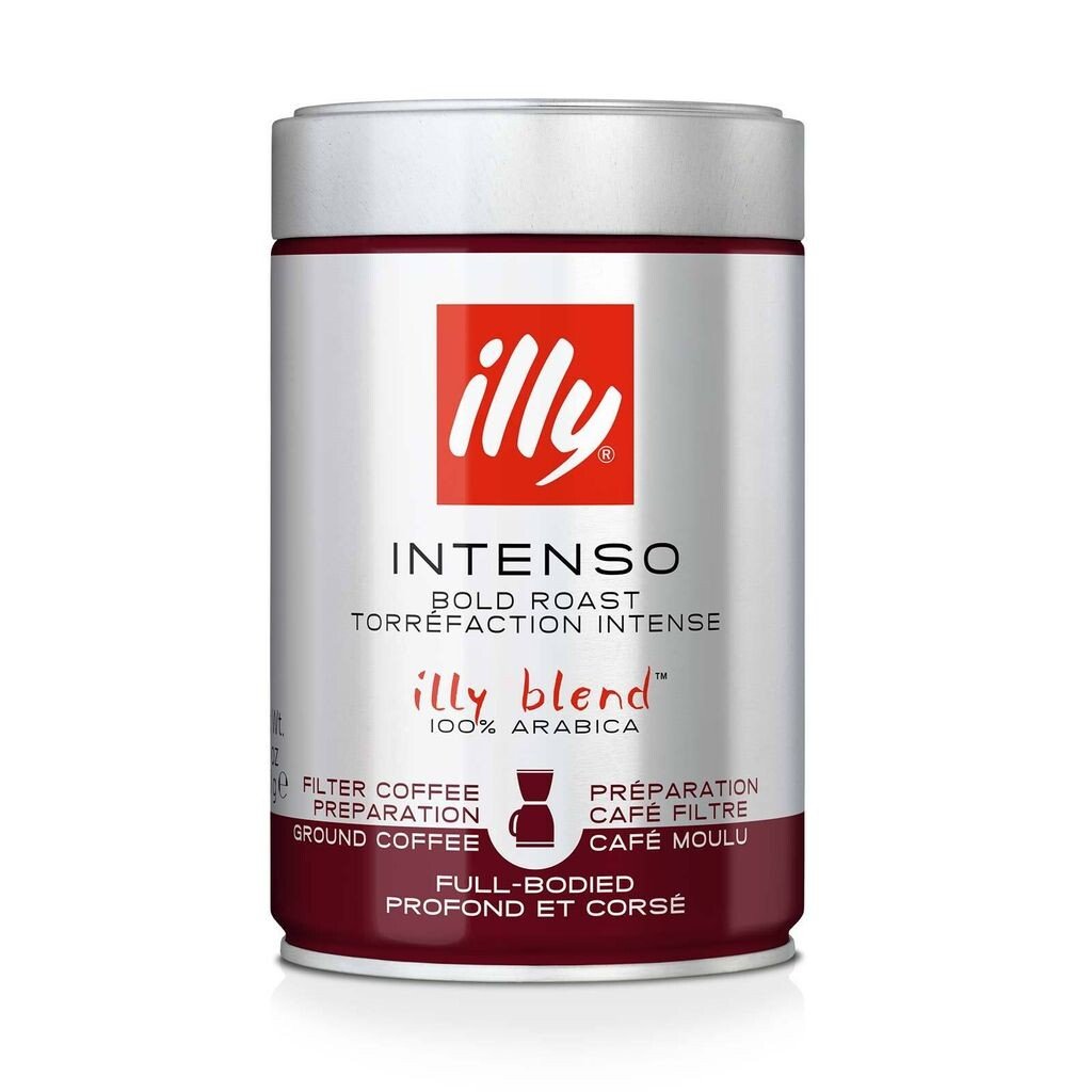 

Кофе illy Espresso Intenso фильтр темной обжарки - 250г молотый кофе