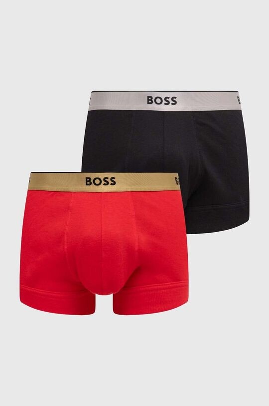

Хлопковые трусы BOSS, 2 пары Boss, красный