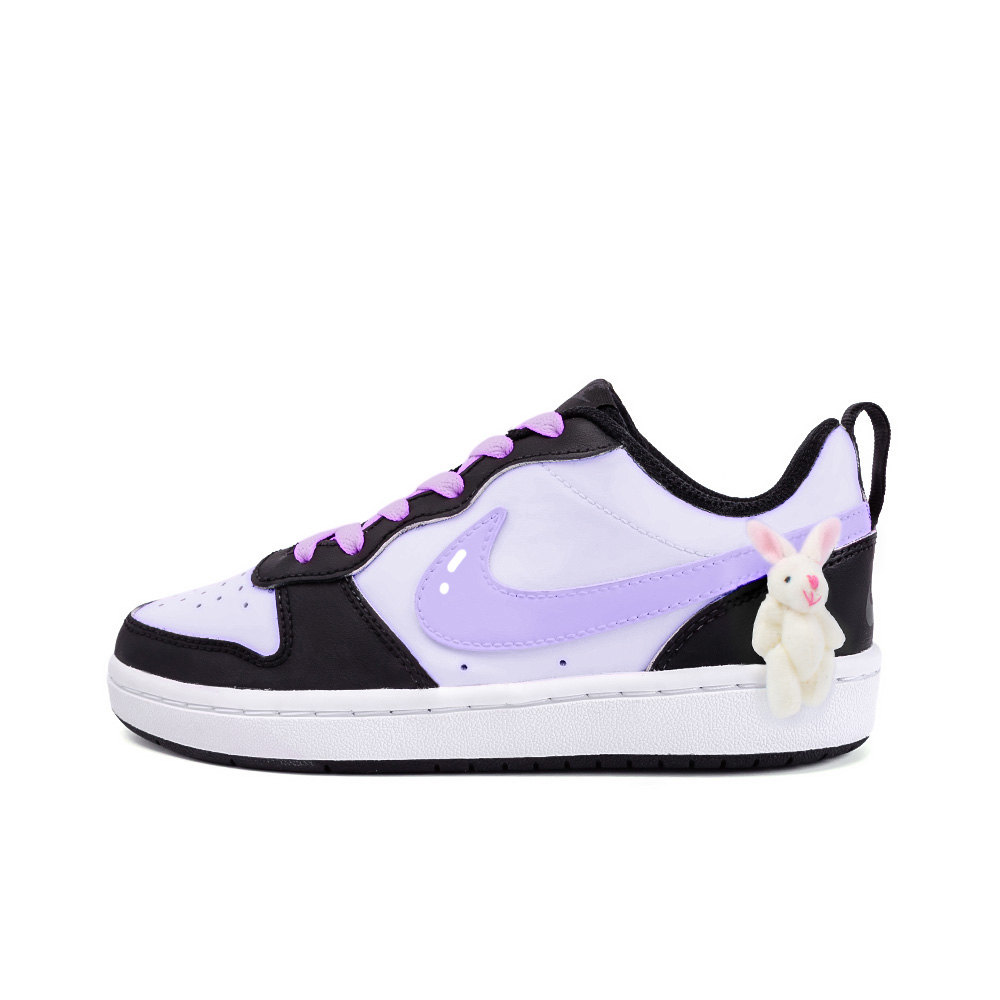 

Кроссовки Nike Court Borough Skateboarding Shoes Women's Low-top White/purple, светло-фиолетовый