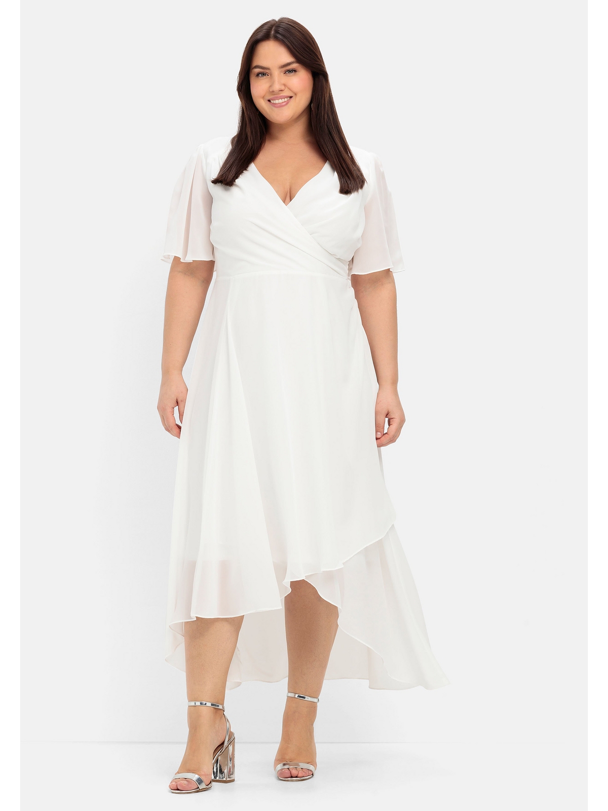 Платье sheego Chiffon, белый
