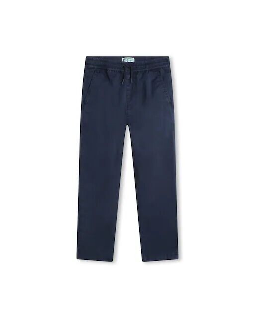 

Однотонные штанишки для мальчика на кулиске Kenzo Kids, темно-синий