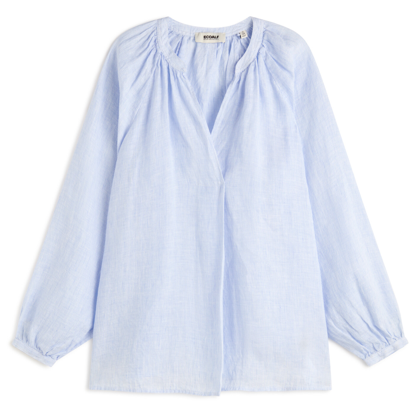 

Блузка Ecoalf Women's Laialf Stripes Shirt, цвет Light Blue