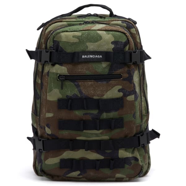 

Камуфляжный армейский рюкзак Balenciaga, хаки