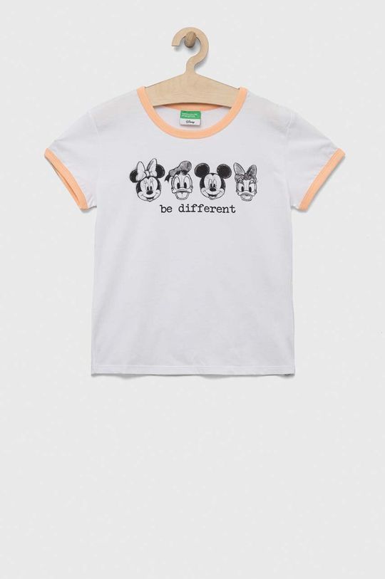 

Хлопковая футболка для детей United Colors of Benetton, белый