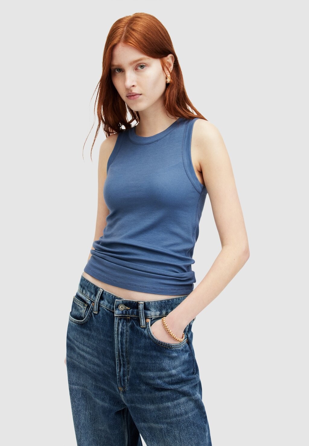 

Топ Rina AllSaints, цвет petrol blue