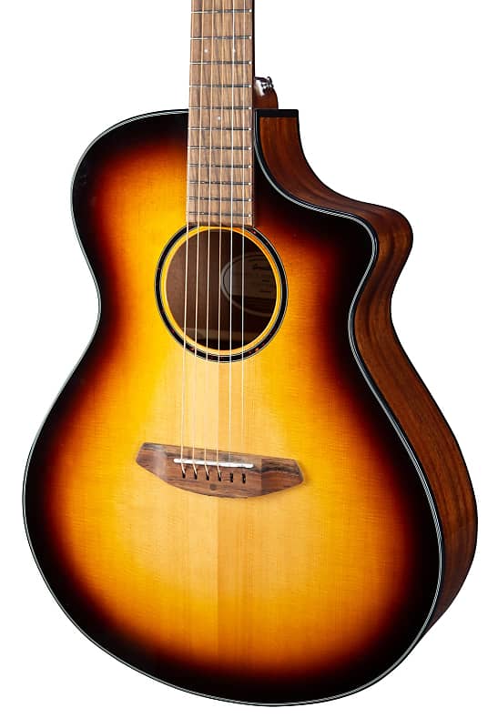 цена Акустическая гитара Breedlove Discovery S Concerto Edgeburst CE European Spruce - African Mahogany Acoustic Guitar