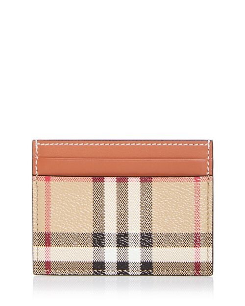 

Сэндон Холст &; Кожаный футляр для карт Burberry, цвет Tan/Beige