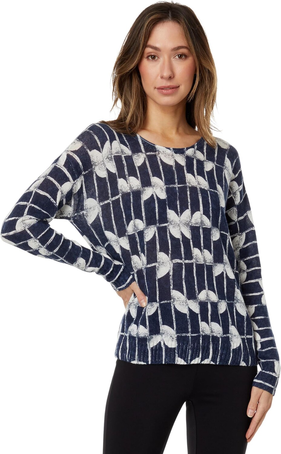 

Свитер с изменяемой формой NIC+ZOE, цвет Indigo Multi
