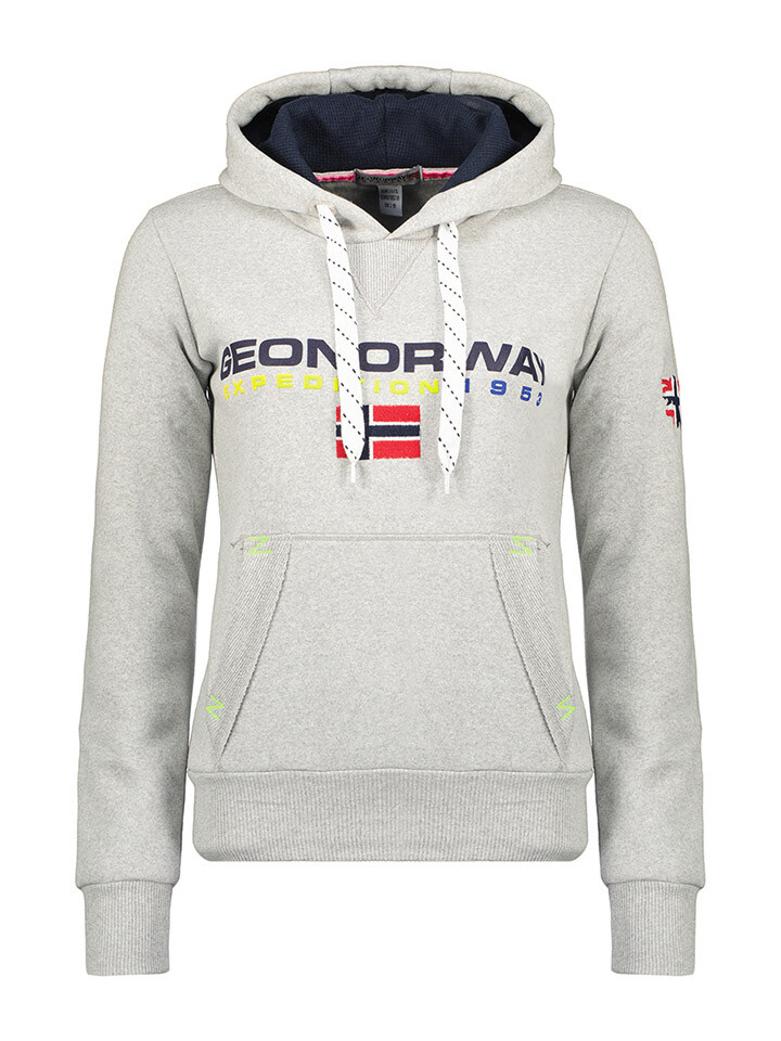 

Толстовка Geographical Norway Hoodie Goliver, светло-серый