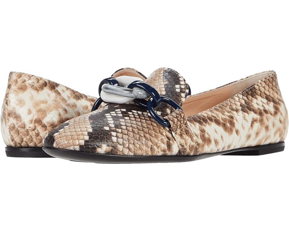 

Лоферы AGL Chain Link Loafer, цвет Fog Snakeskin