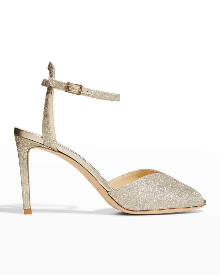 

Блестящие сандалии Sacora с ремешком на щиколотке Jimmy Choo
