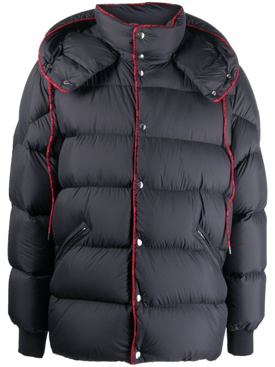

Пуховик с капюшоном Moncler, синий