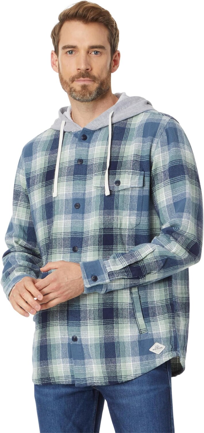 

Толстовка Kinloss Long Sleeve Hooded Flannel Quiksilver, цвет Iceberg Green Kinloss