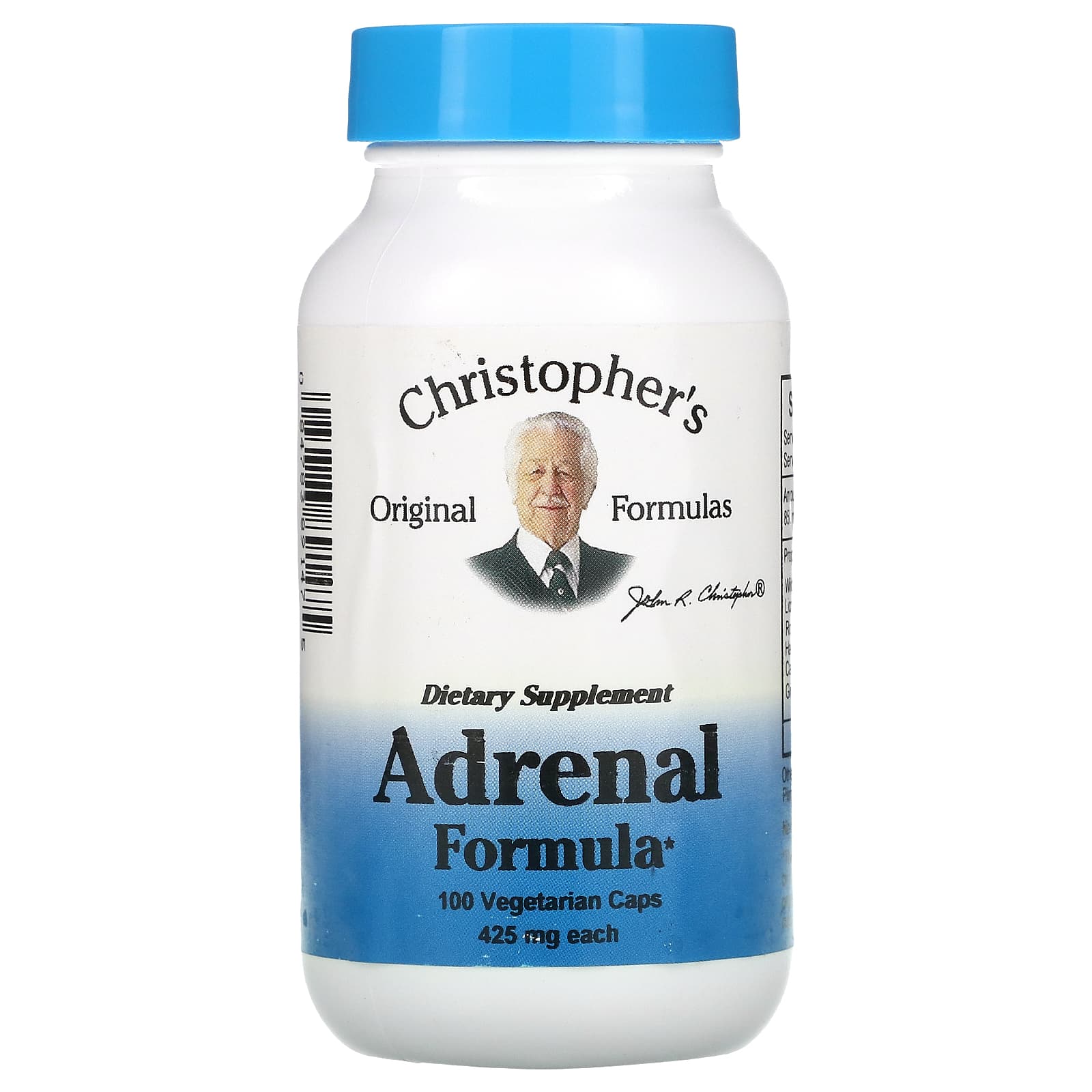 цена Christopher's Original Formulas Формула для надпочечников 400 мг 100 капсул в растительной оболочке