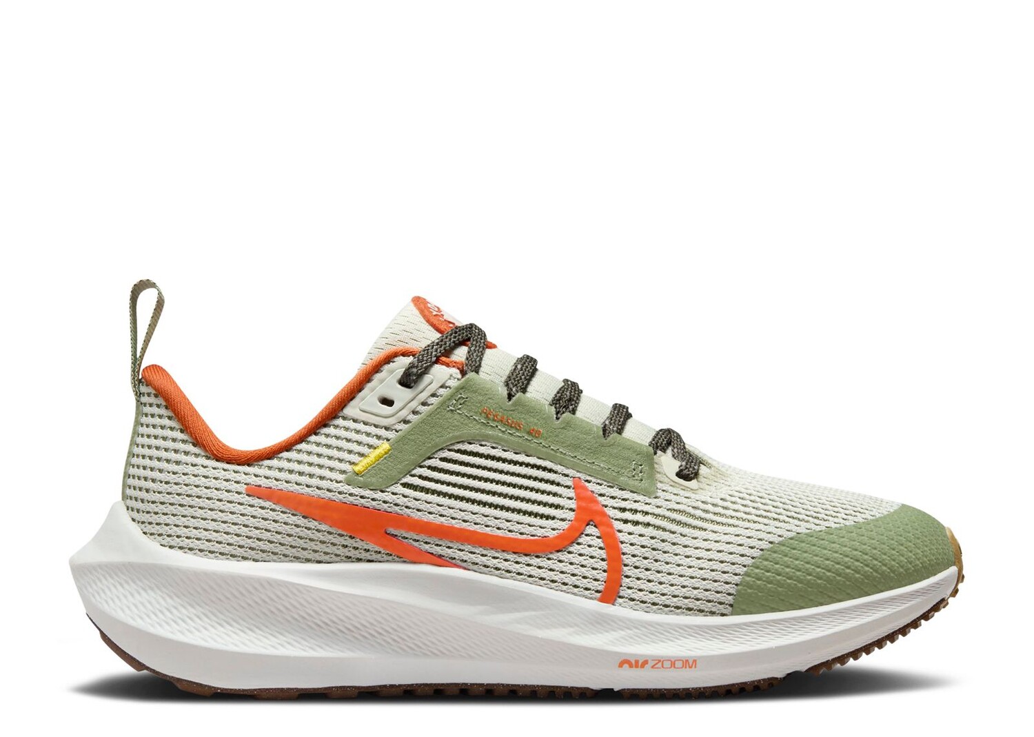 

Кроссовки Nike Air Zoom Pegasus 40 Gs 'Oil Green Campfire Orange', зеленый