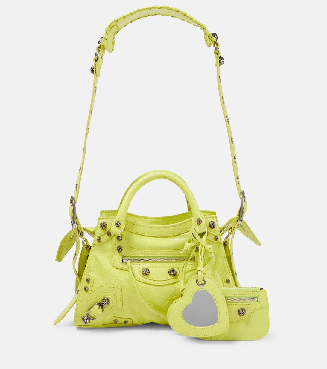

Кожаная сумка-тоут Neo Cagole XS Balenciaga, зеленый