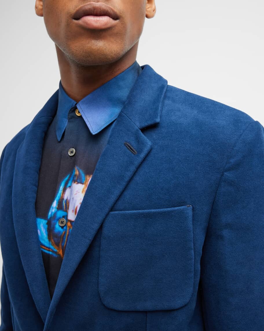 

Мужское бархатное спортивное пальто Paul Smith, Черный