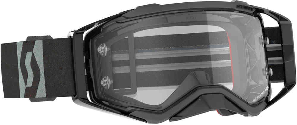 солнцезащитные очки scott shield ls с регулируемой носовой накладкой черный серый Черные/серые очки для мотокросса Prospect LS Scott