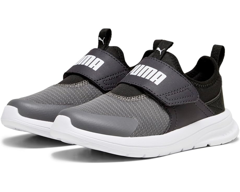 цена Кроссовки PUMA Evolve Slip-On, цвет Cool Dark Gray/Puma Black/Puma White