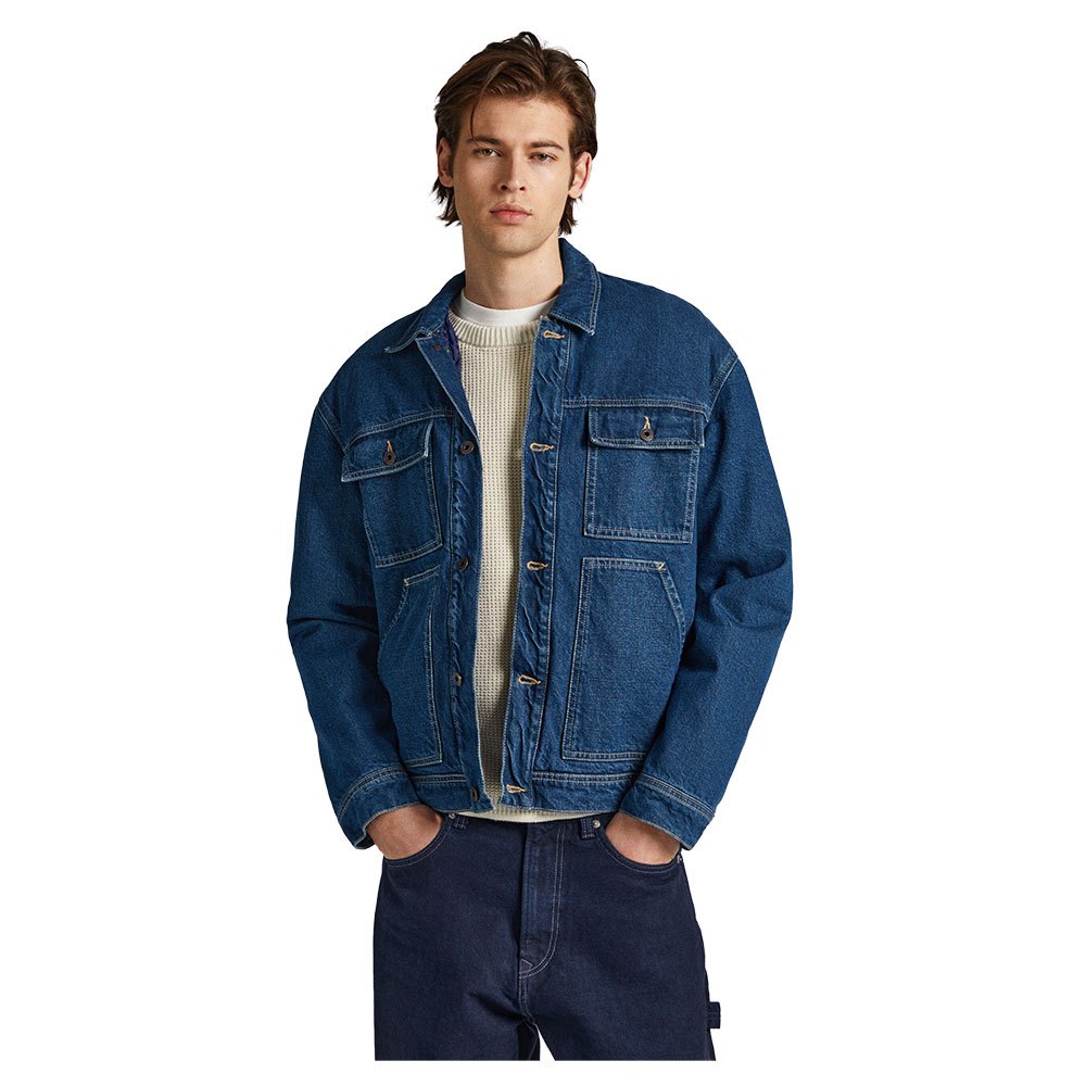 Куртка Pepe Jeans Young Reclaim Denim, синий