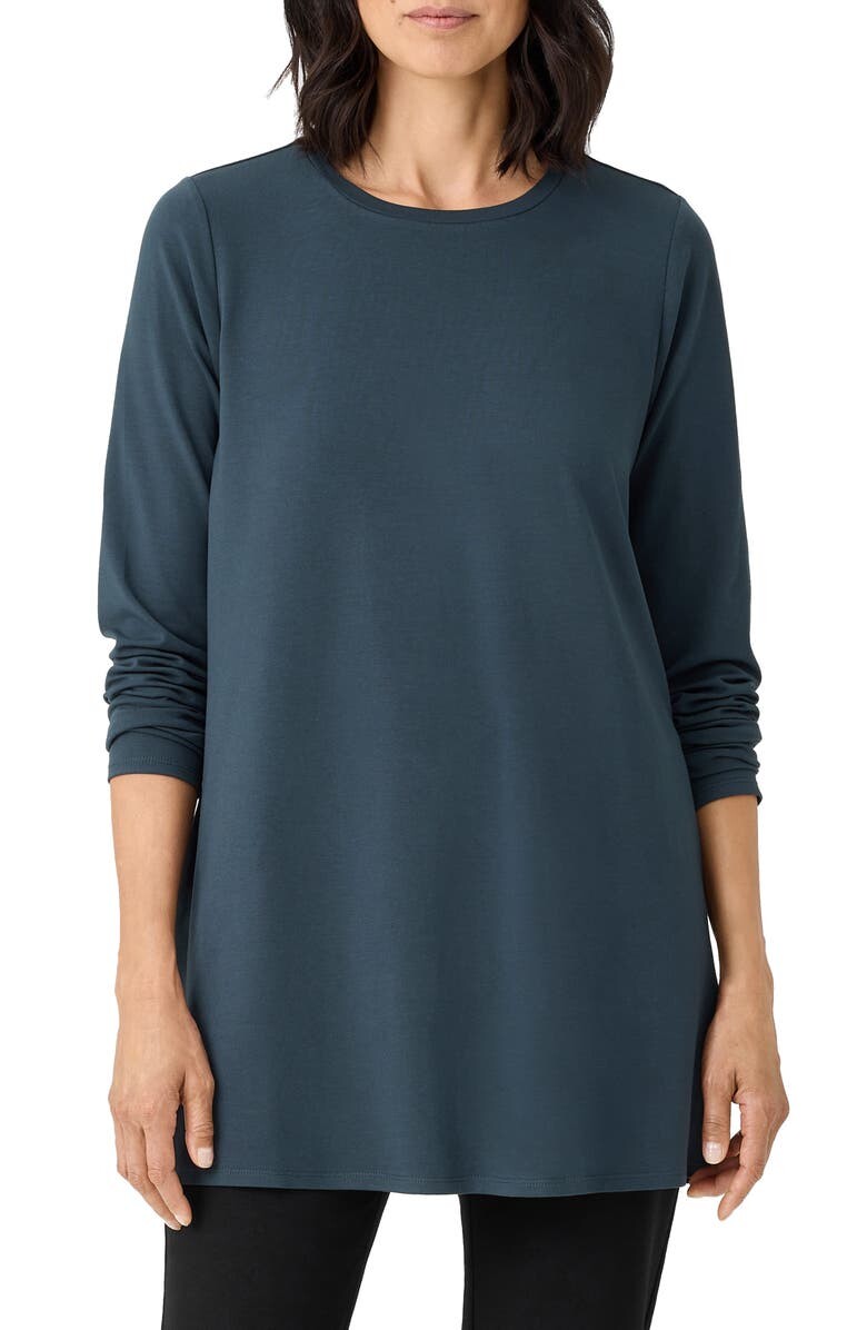 

Топ-туника с круглым вырезом и длинными рукавами EILEEN FISHER