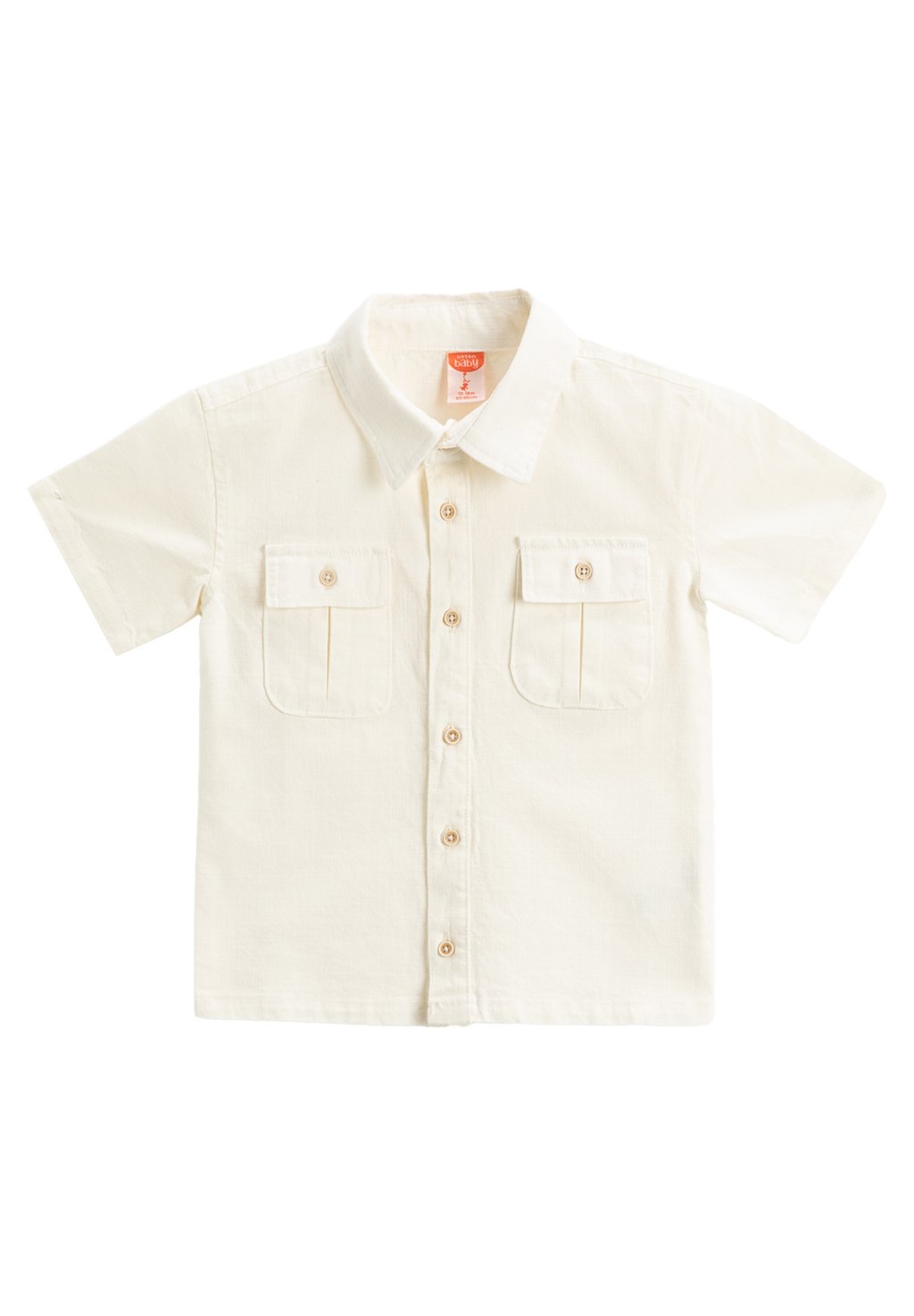 Рубашка SHORT SLEEVE DOUBLE FLAP POCKET DETAIL Koton, цвет beige брюки drawstring pocket detail koton цвет beige