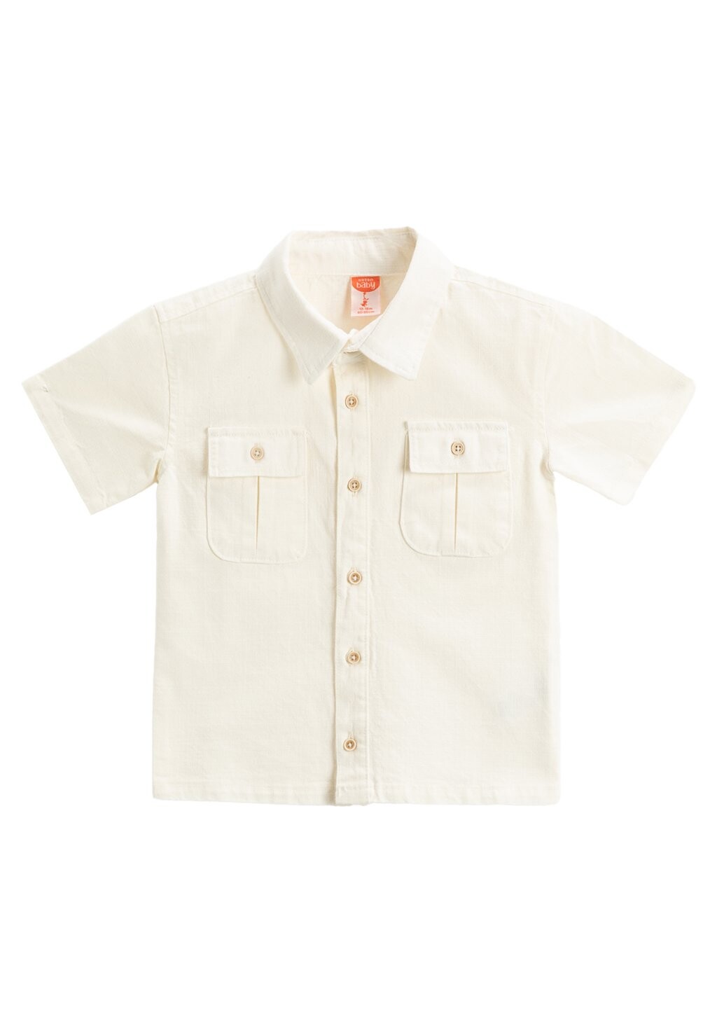 Рубашка SHORT SLEEVE DOUBLE FLAP POCKET DETAIL Koton, цвет beige