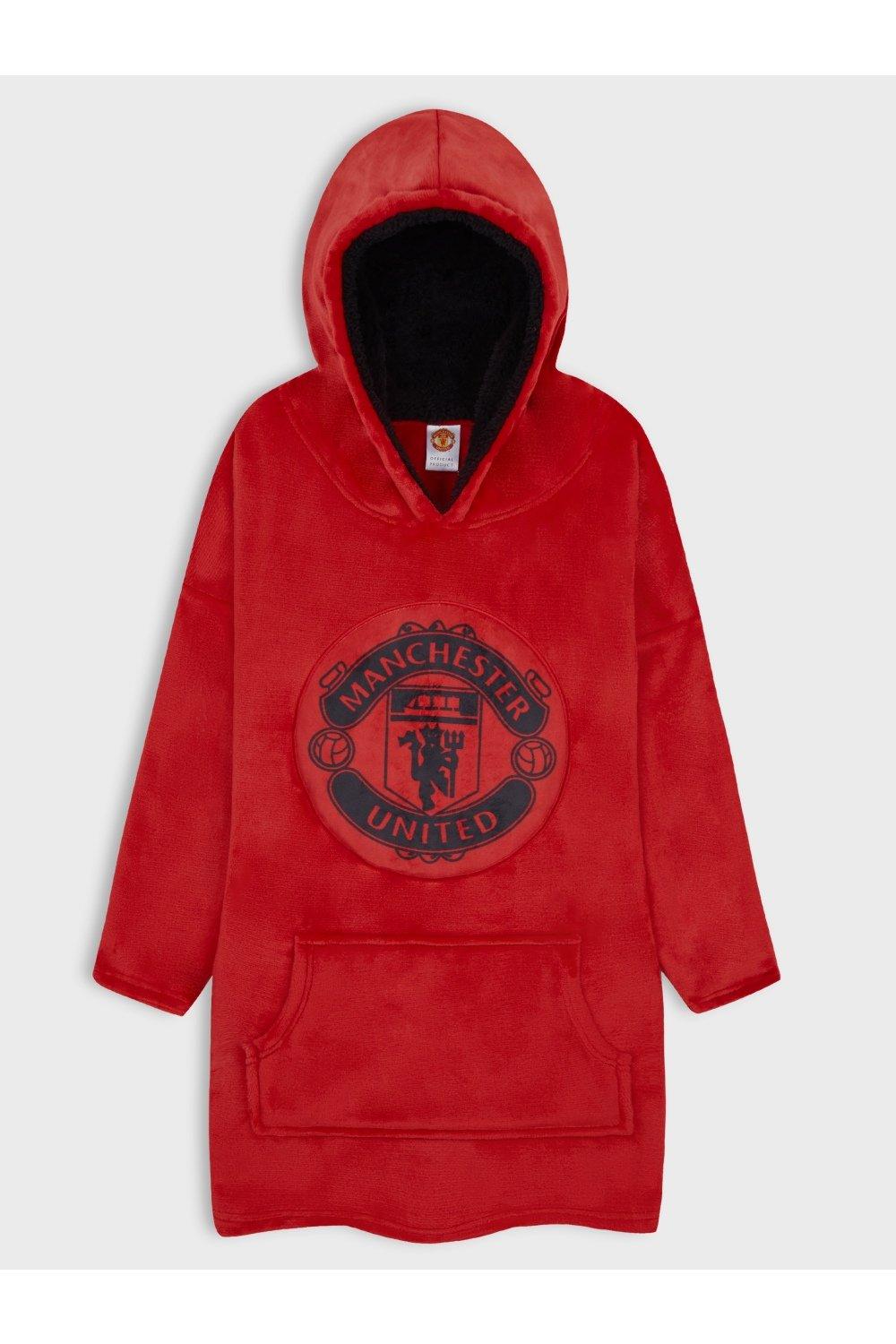 Негабаритное пончо Manchester United FC, красный 2021 2022 new manchester football jersey top quality fast send united aldult kids kit