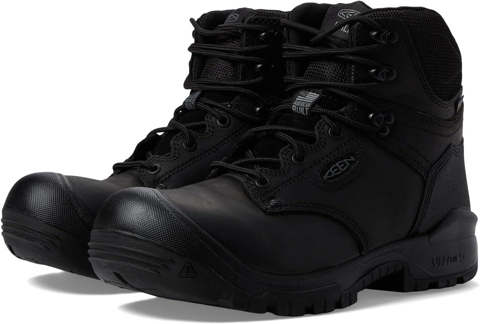 Рабочая обувь с мягким носком 6 Independence WP Soft Toe KEEN Utility, цвет Black/Black
